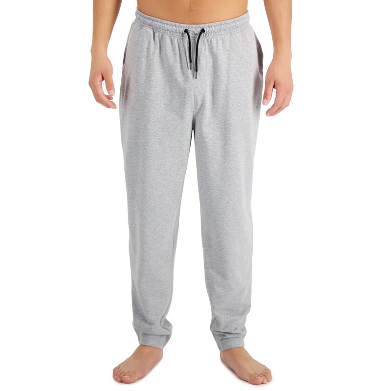 Alfani Men's Mendoza Jogger Pajama Pants  Grey Heather Xxl