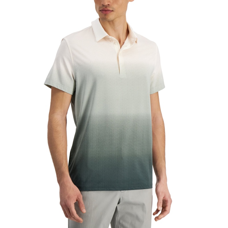 Alfani Men's Ombre Polo  Green Size Small