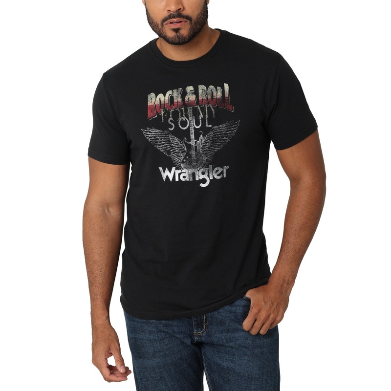 Wrangler Men's Graphic Tshirt Black 2Xl