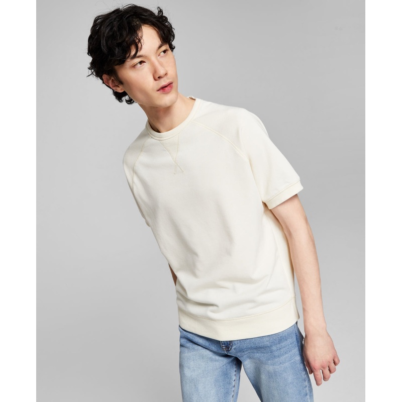 And Now This Men's Short Sleeve Sweatshirt Natural Large