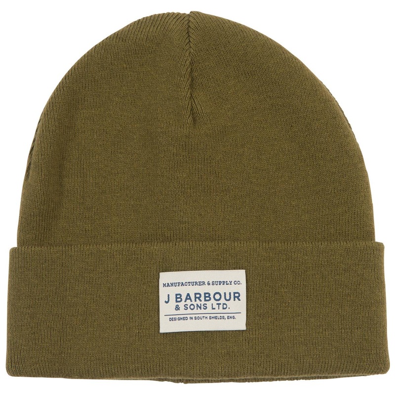 Barbour Nautic Cotton Blend Beanie Rifle Green Osfa