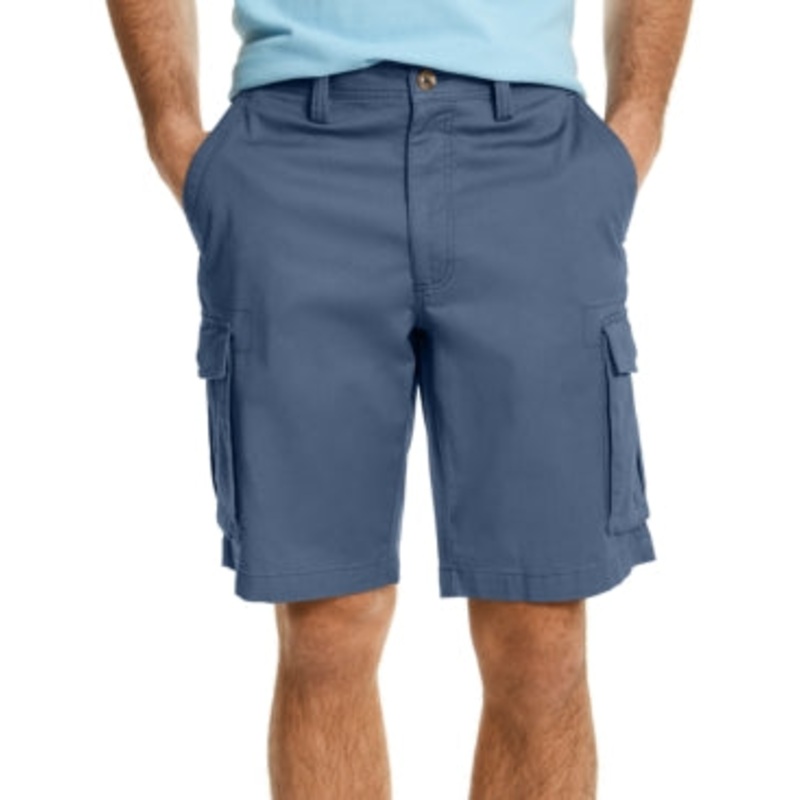Club Room Mens Stretch Cargo Shorts Dark Blue 36 Reg