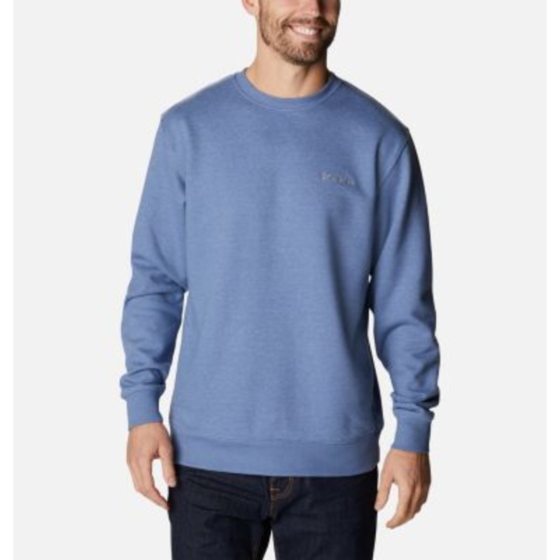 Columbia Men's Hart Mountain Ii Crewneck  Sweatshirt Lt/Pasblue Large
