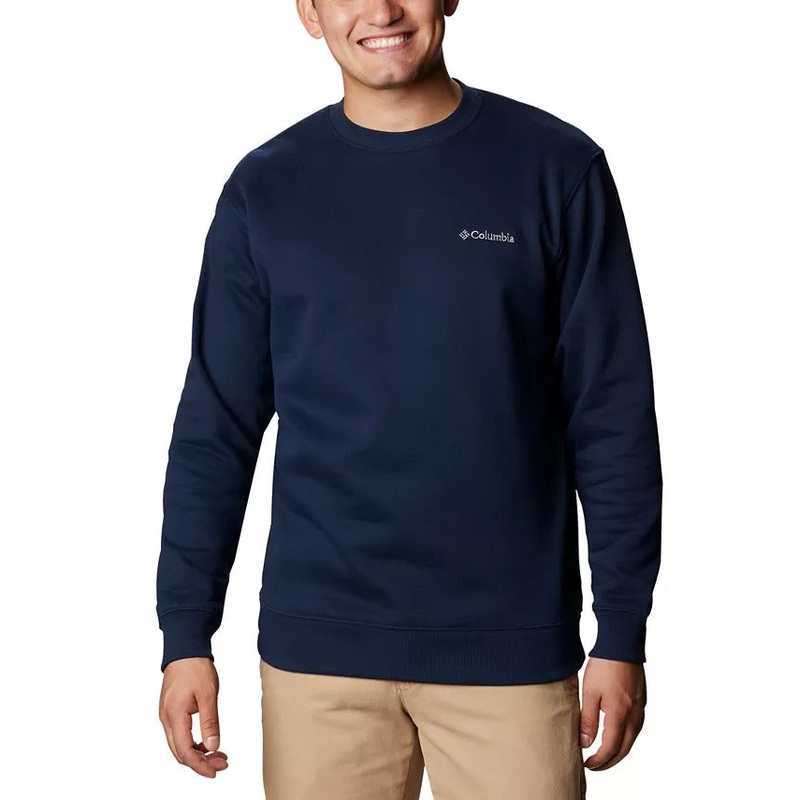 Columbia Men's Hart Mountain Ii Crewneck Sweatshirt Small Navy blue