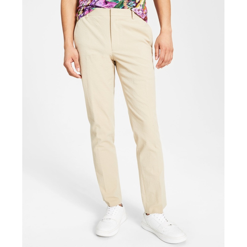 International Concepts Men's Slim Khaki Pants 34 Reg  Brown