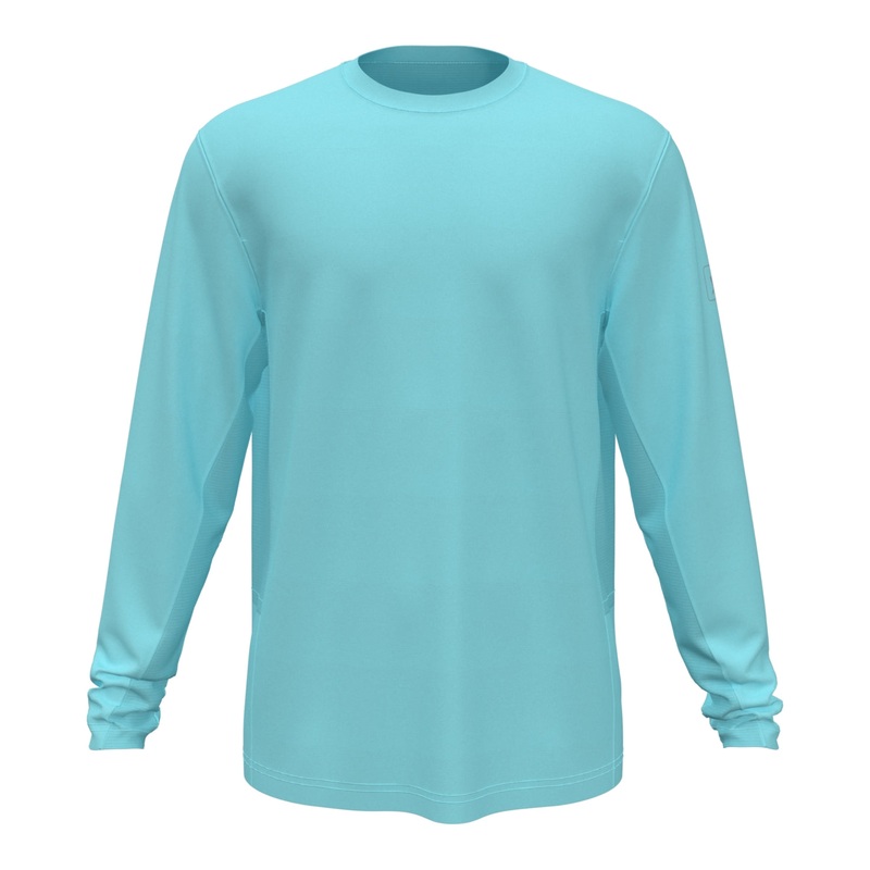 Pga Tour Mens Sun protection Golf Shirt Blue XL