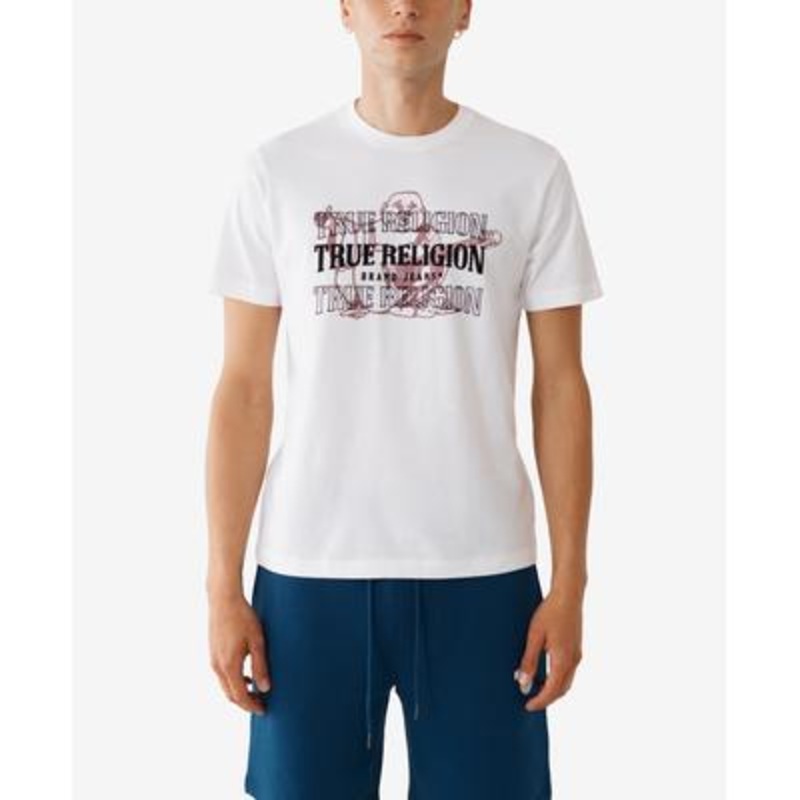 True Religion Men's Buddha Logo Tee Shirt White XXL