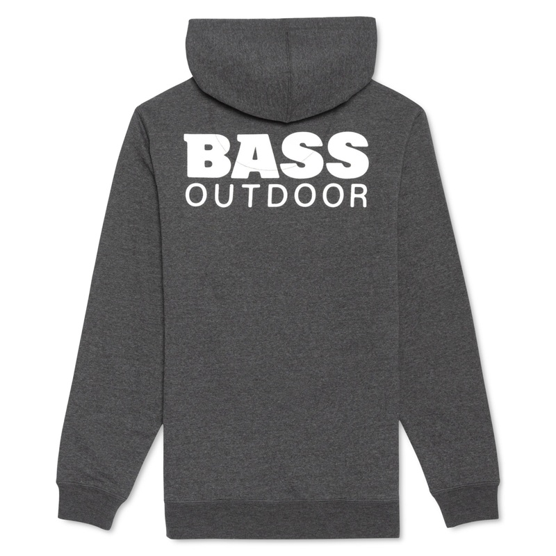 Bass Outdoor Men's Gray Xl Fleece Pullover Hoodie