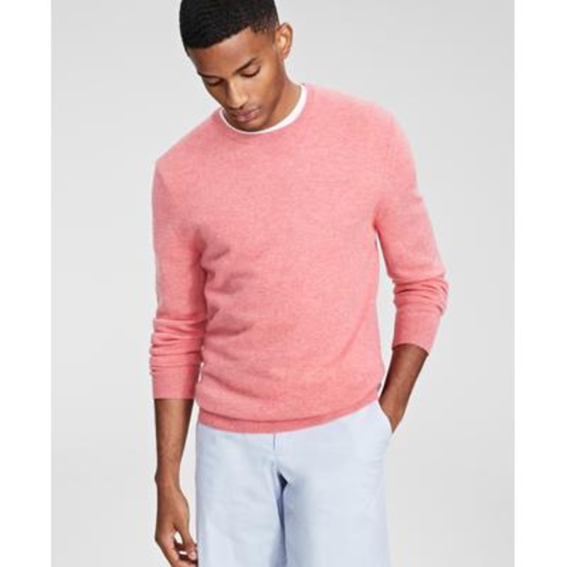 Cashmere Crew Sweater Club Room  Pink Large