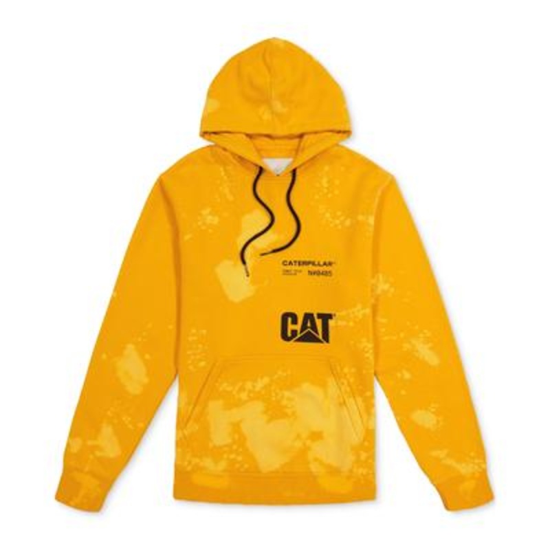Caterpillar Acid Wash Hoody  Dark Yellow XL