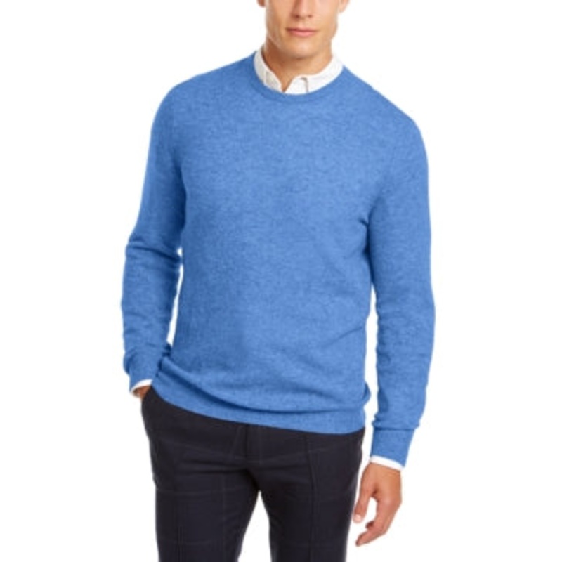Club Room Men's Cashmere Sweater XXL Blue