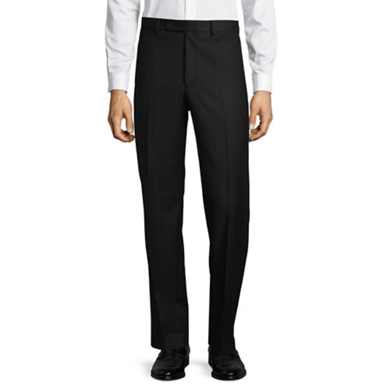 Lauren Ralph Lauren Men's Classic Fit Micro-twill Dress Pants Black 40 X 30