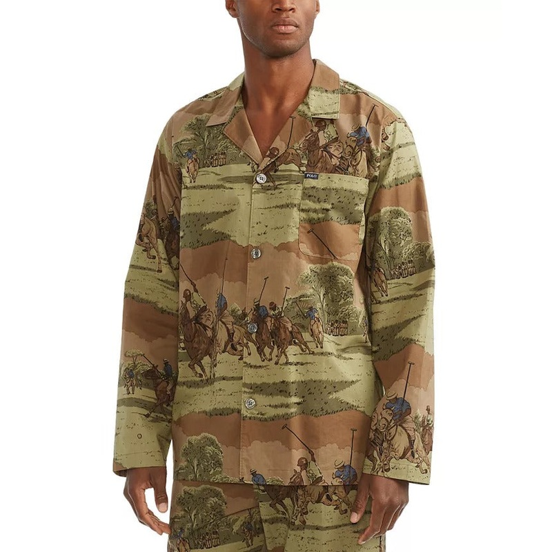 Polo Ralph Lauren Men's Camo Pajama Shirt Xl