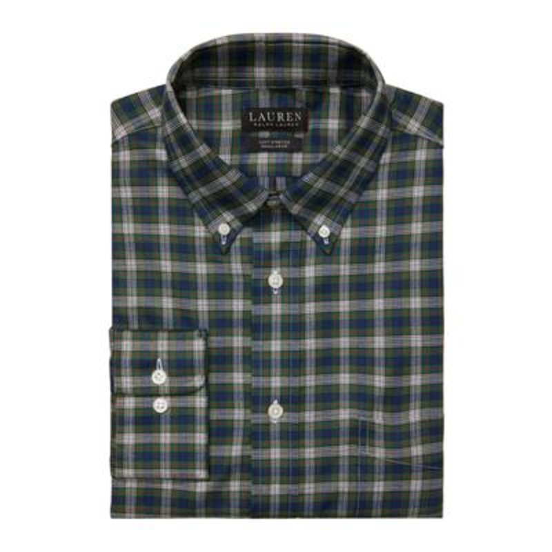 Ralph Lauren Men's Plaid Button down Shirt Blue Small