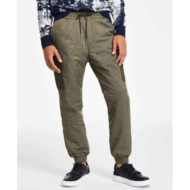 Sun + Stone Men's Craig Quilted Pants  Green Xl