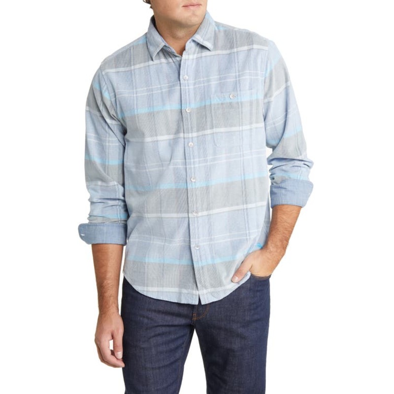 Tommy Bahama Coastline Cord Regular Fit Shirt Dark Blue Xl