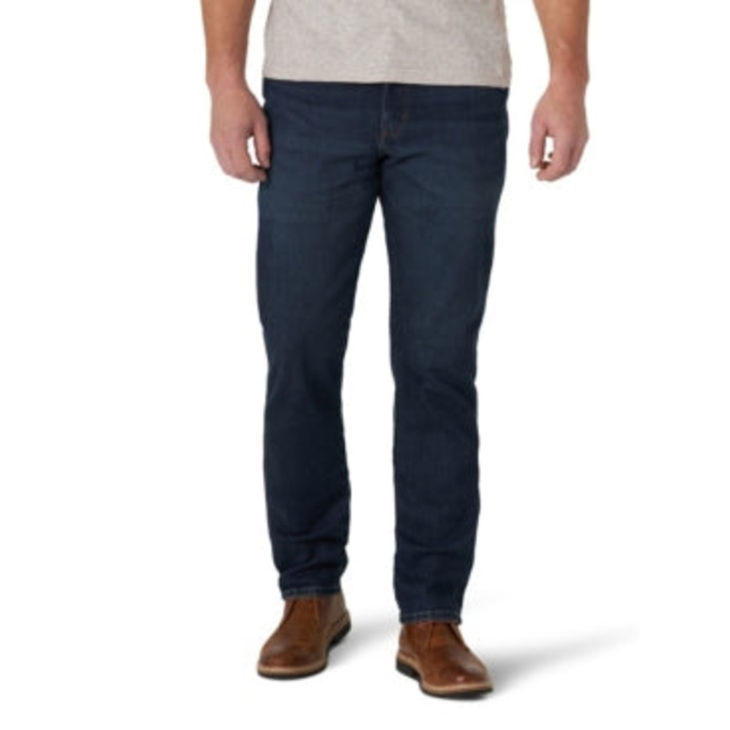Wrangler Men's Weather Anything Regular Tapered Fit Jeans Blue 32 X 34