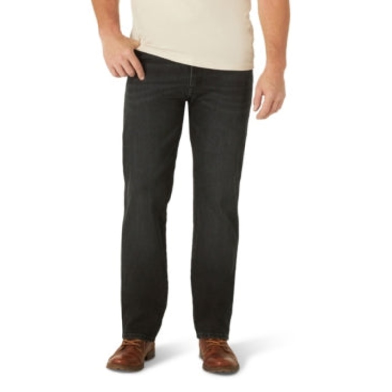 Wrangler Men's Weatheranything Regular Tapered Fit Jean  Black 32 X 32