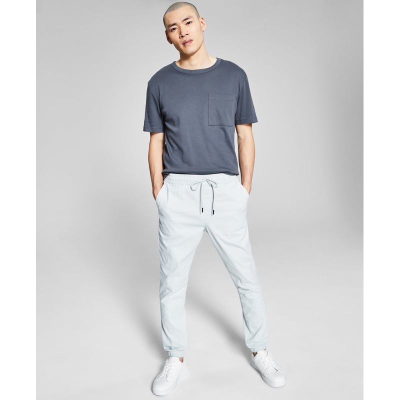 And Now This Men's Brushed Twill Jogger Pant  N Droplet Light Grey XL