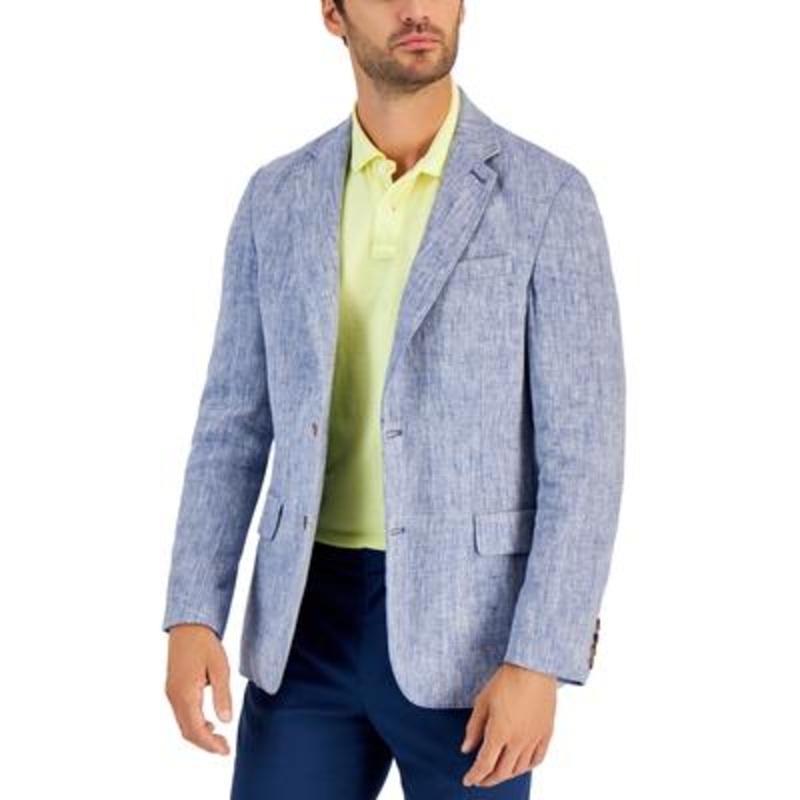 Club Room Mens Linen Blazer Navy Xxl
