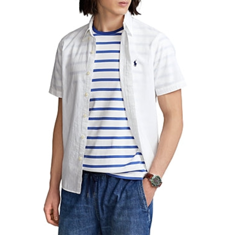 Polo Ralph Lauren RL Prepster Seersucker Shirt White Xl