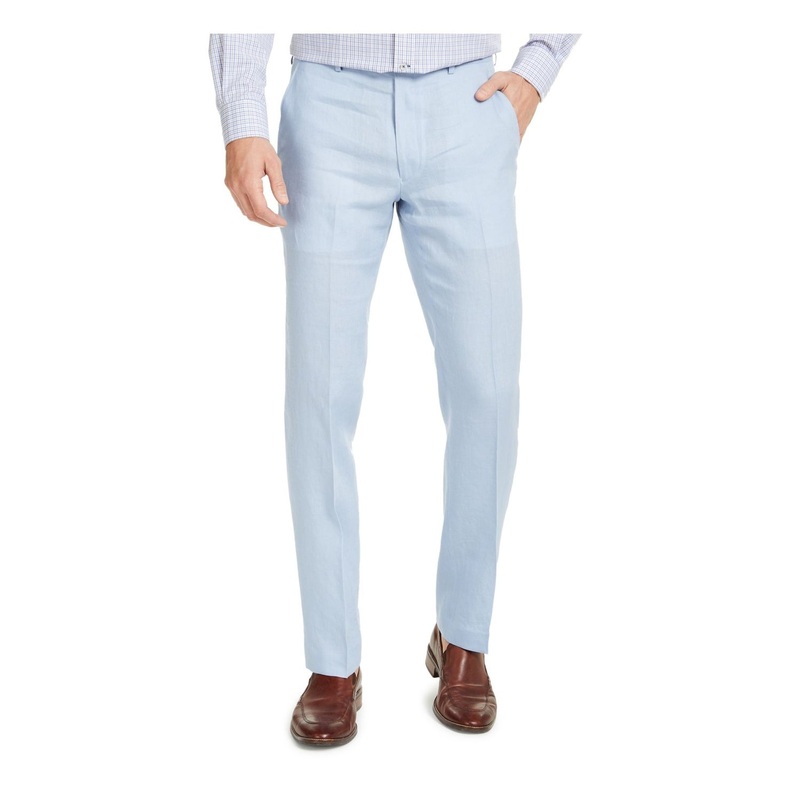 Ralph Lauren Men's Ultraflex Linen Pants  Light Blue 34 X 30