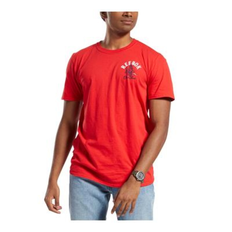Reebok Men's Icon Crewneck T shirt Red Large