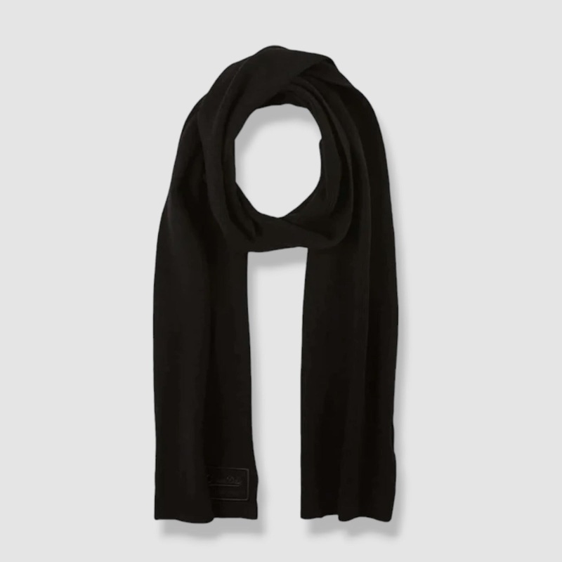 Superdry Unisex Black Vintage Logo Cotton Scarf OSFA
