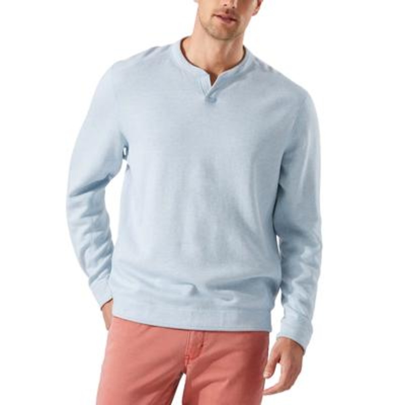 Tommy Bahama Men's Flipshore Abaco Sweatshirt Light Blue Size Large