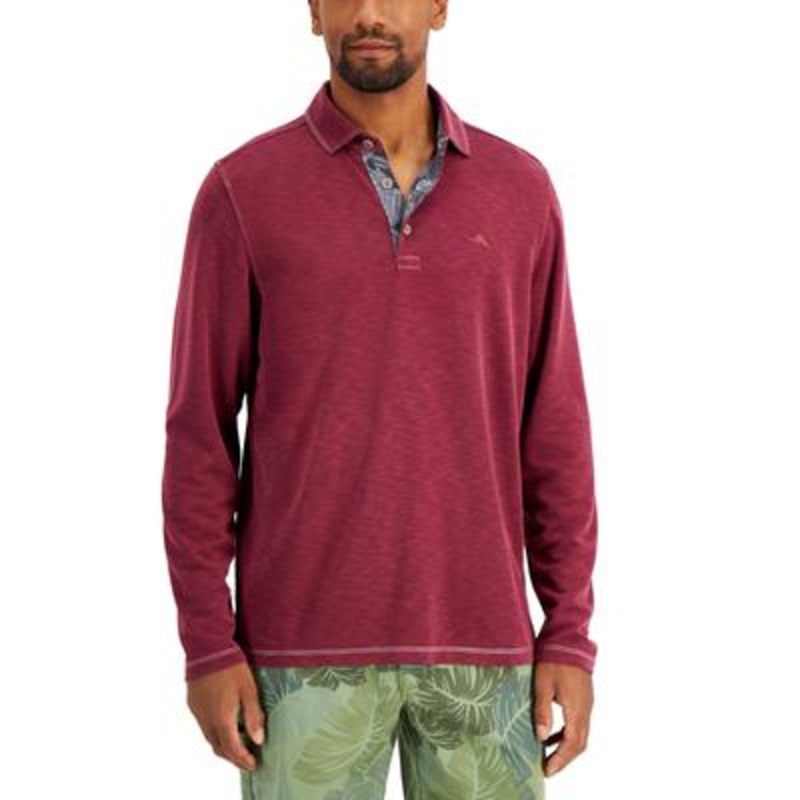 Tommy Bahama Men's Red Palmetto Paradise Polo Shirt Large