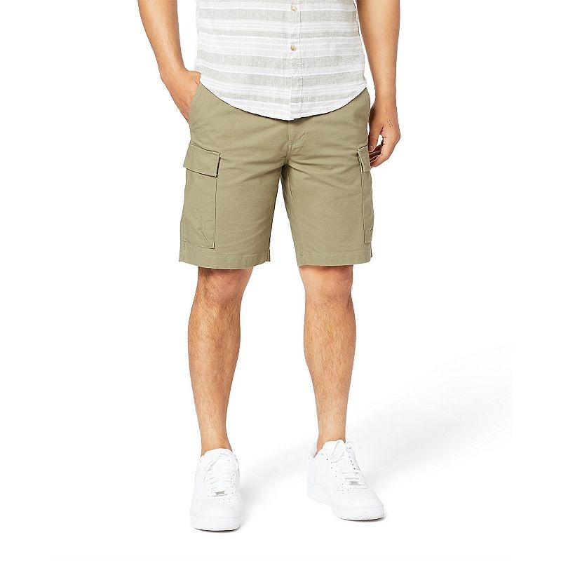 Dockers Mens Smart 360 Tech Cargo Shorts Green 46 Reg