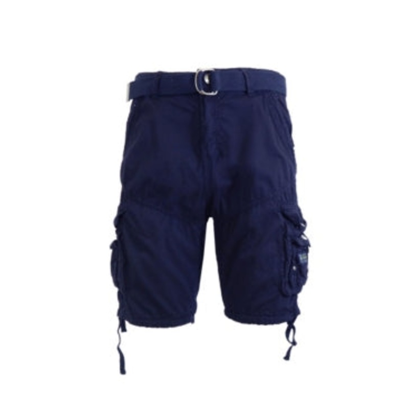 Galaxy By Harvic Men's Belted Cargo Shorts Navy 30 Reg