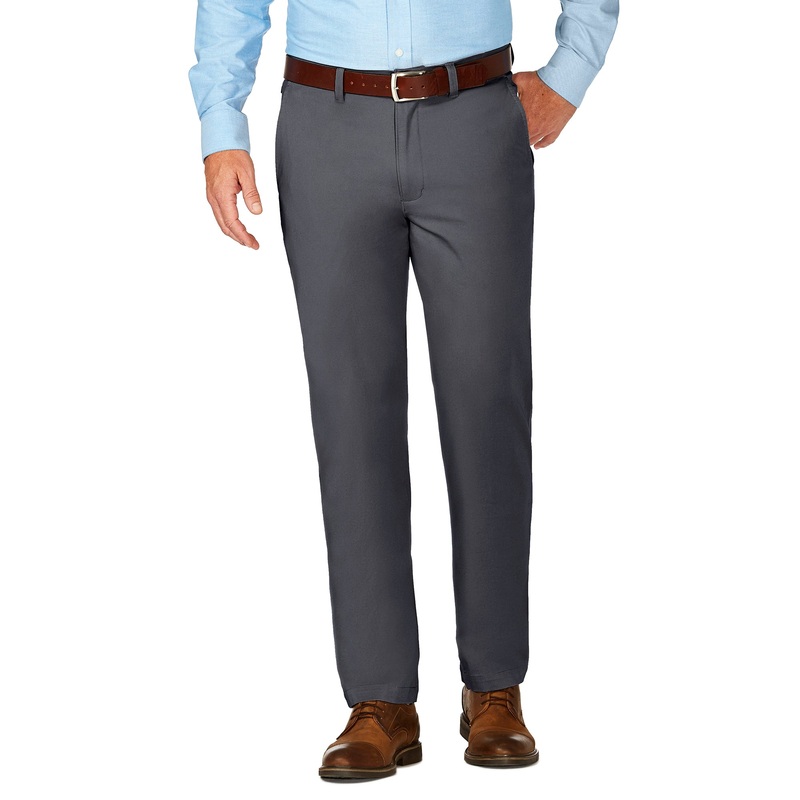 Haggar Men's Grey Slim fit Chino Pants 34X32