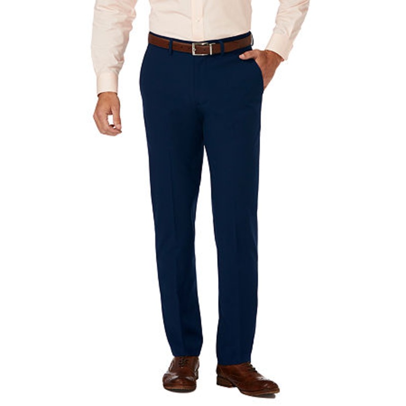 J.M. Haggar Slim Fit 4Way Stretch Dress Pants  Blue  Navy 30X32