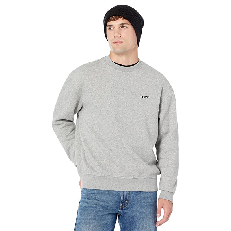 Levi's Men's Seasonal Crewneck Sweatshirt  Gray Medium
