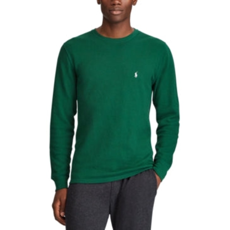 Polo Ralph Lauren Men's Thermal Pajama Shirt  Holiday Green 2XL