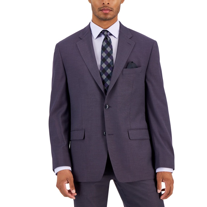 Sean John Mens Classic fit Suit Jacket Blazer 36 S Purple
