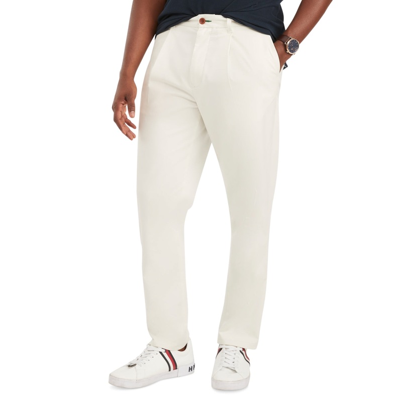 Tommy Hilfiger Men's White Suede Chinos 40X32