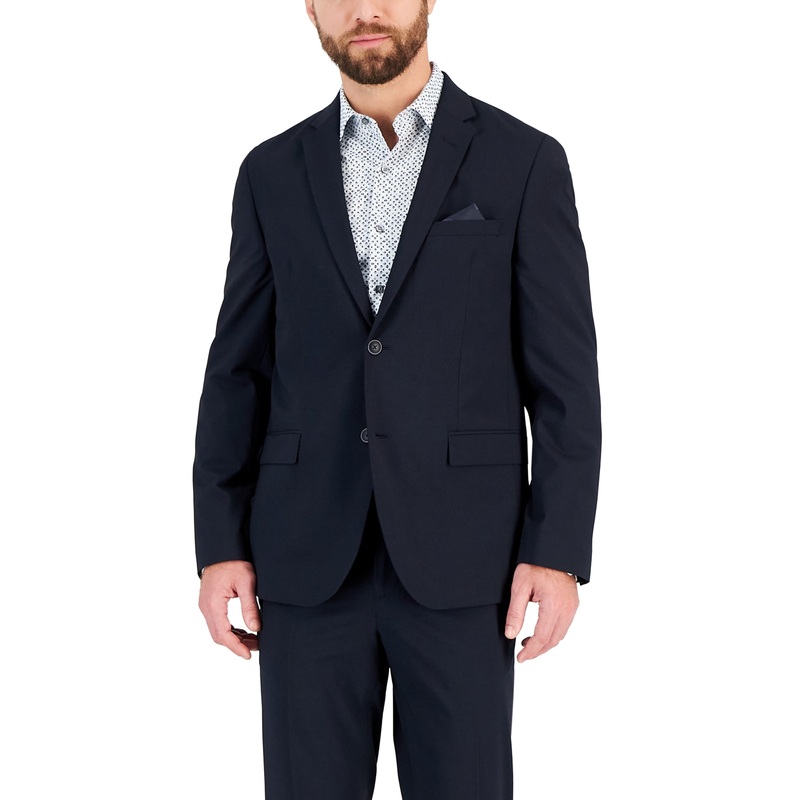 Vince Camuto Mens Slim fit Suit Jacket Blazer 42 L Blue Solid