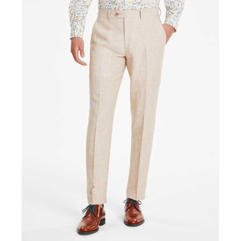 Bar Iii Mens Slim fit Dress Pants 36 / 30 Beige Solid