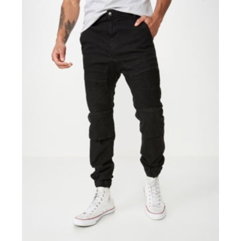 Cotton On Mens Black Slim Denim Jogger 32 Reg