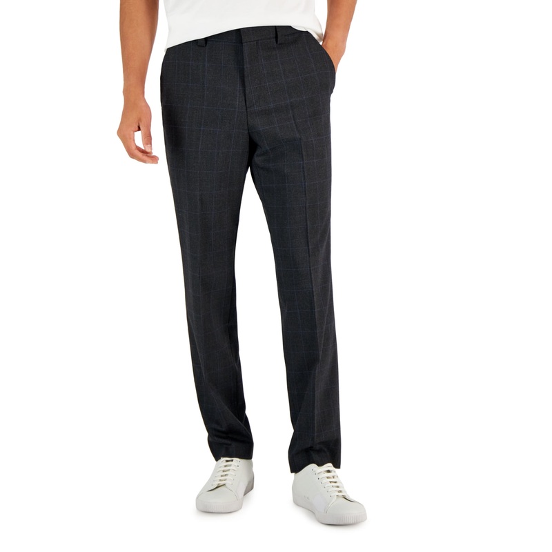 Hugo Boss Men's Modernfit Wool Suit Separate Pant Charcoal 32 R/M37.5
