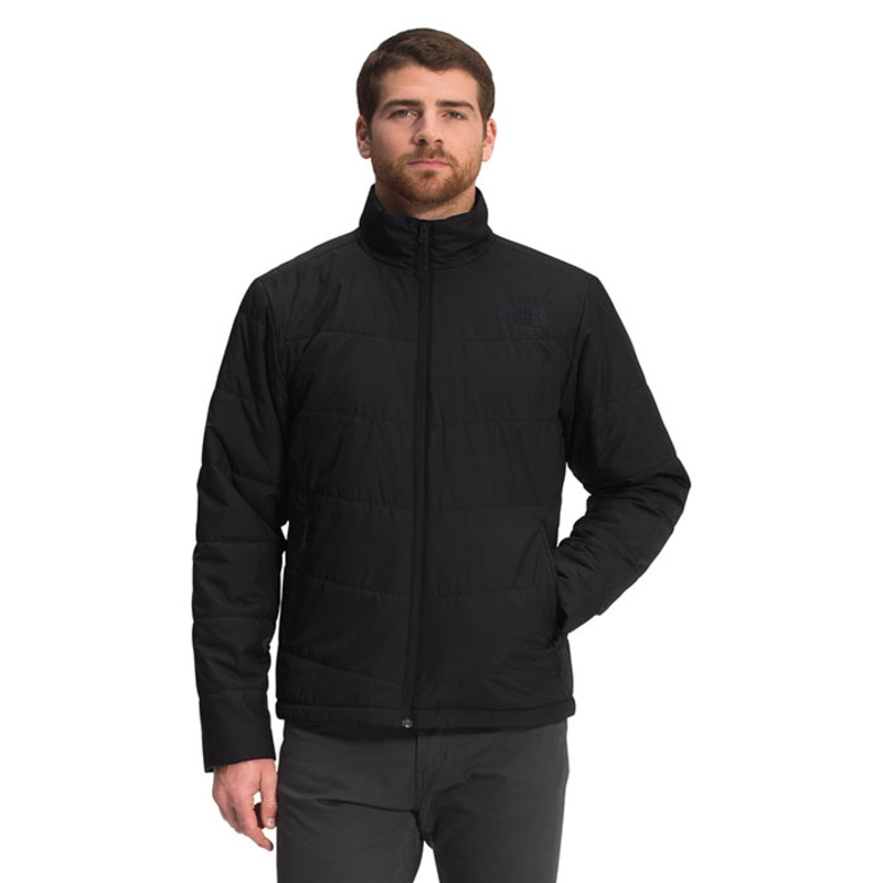 North Face Men's Junction Mid layer Jacket Insulated Water repellent Black Small