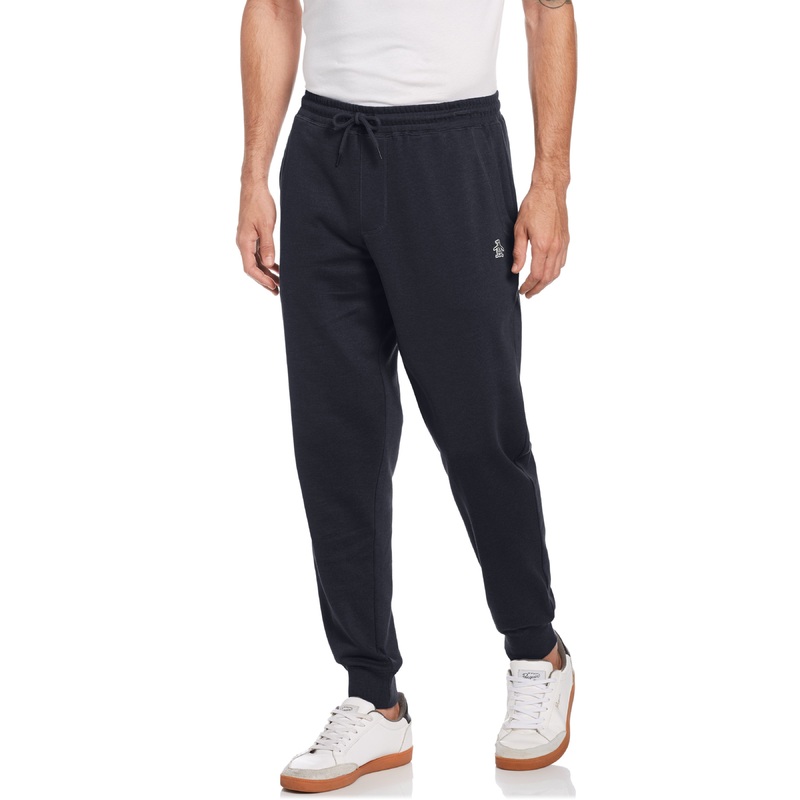 Original Penguin Men's Slim fit Solid Fleece Joggers Dark Sapphire S