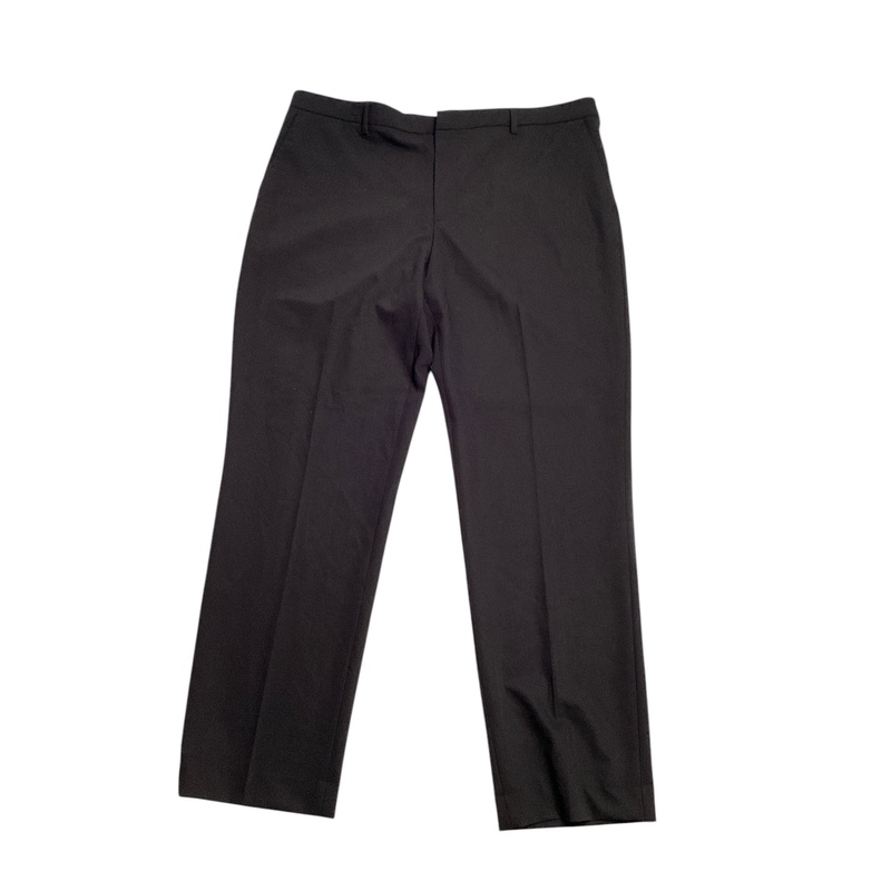 Perry Ellis Portfolio Mens Modern fit Dress Pants 36 / 29 Black Solid Stretch