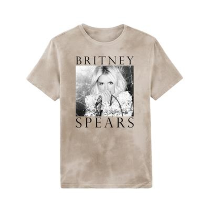 Philcos Mens Britney Spears Washed T shirt Tan Medium