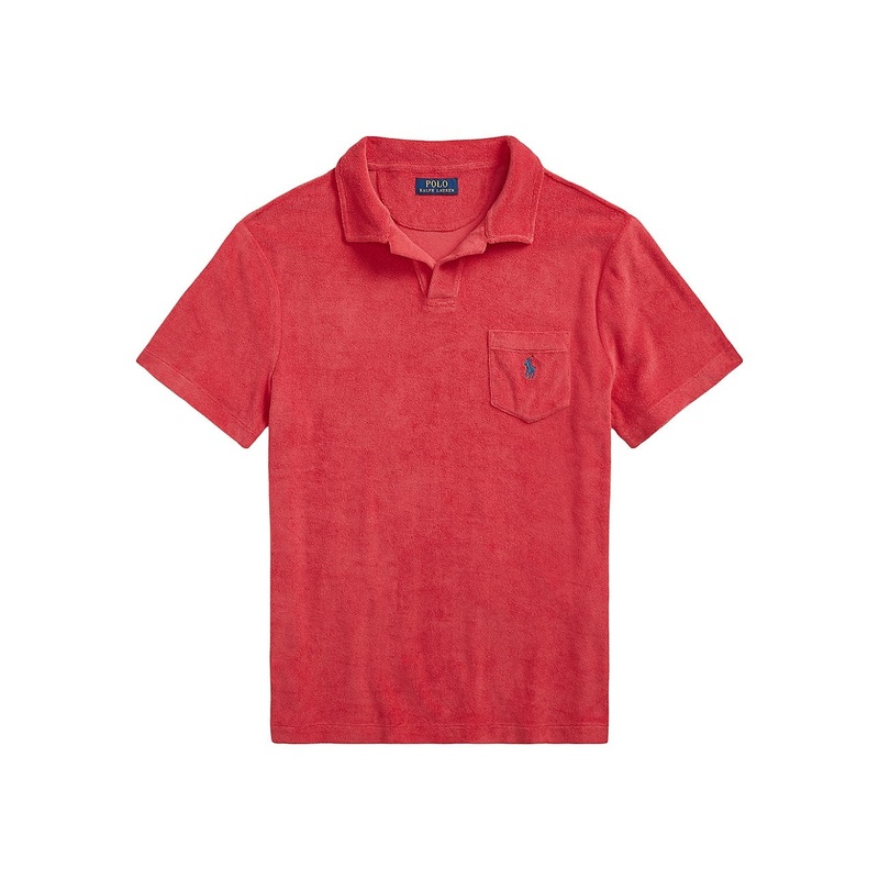 Polo Ralph Lauren Men's Custom Slim Fit Terry Polo  Starboard Red  Small