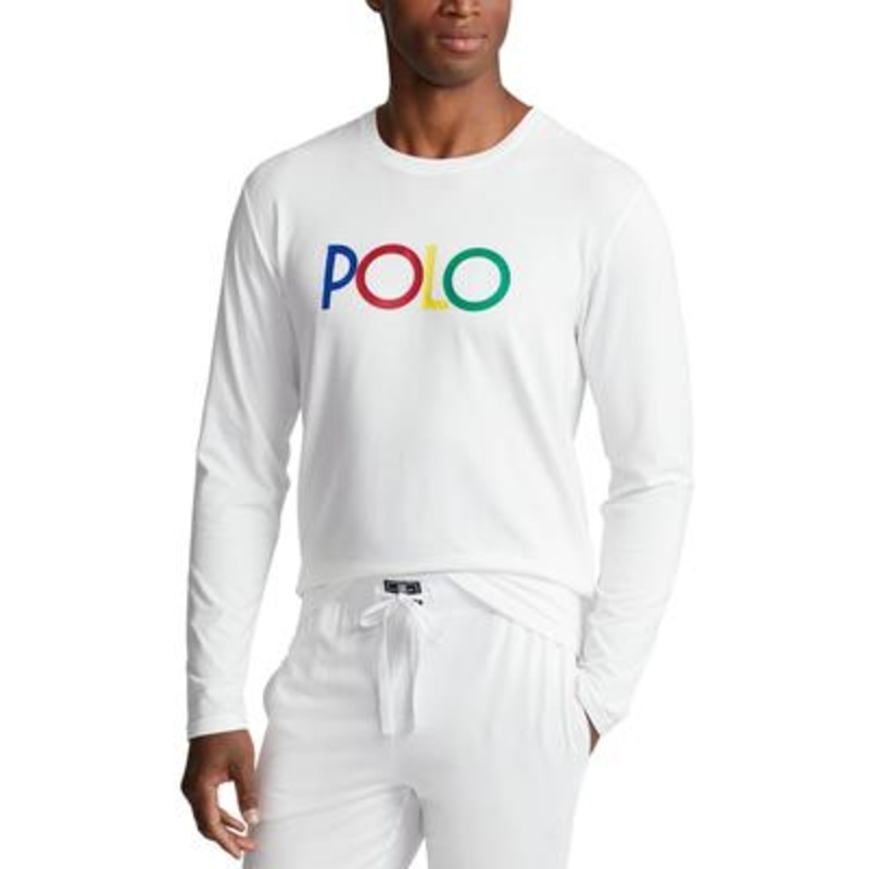Polo Ralph Lauren Men's Logo Sleep Shirt  White  Large