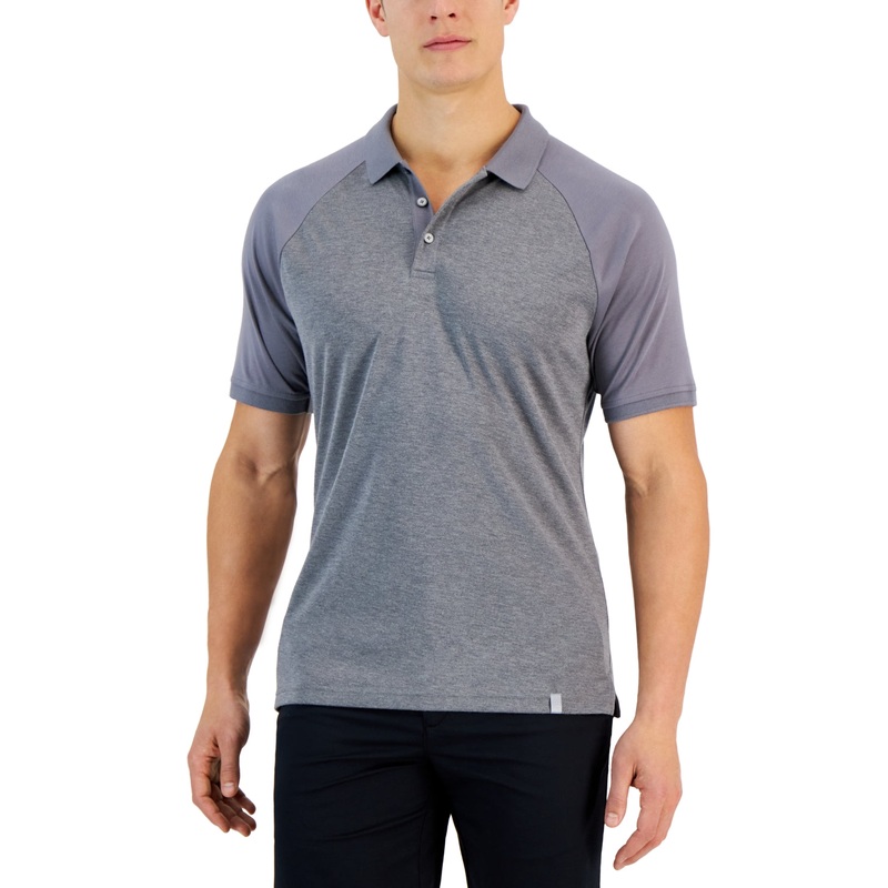 Alfani Men's Alfatech Polo Shark Gray Size Small