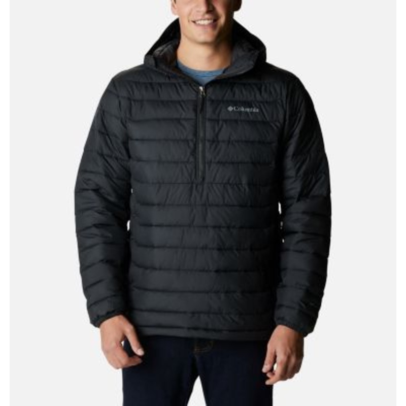 Columbia Men's Powder Lite Puffer Anorak  Charcoal Medium